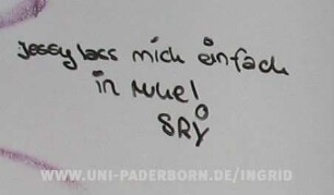 Jessy lass mich einfach in ruhe! SRY