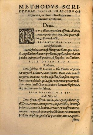 Nova methodus in praecipuos Scripturae divinae locos