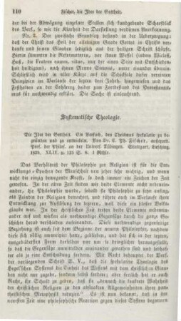 110-119 Systematische Theologie
