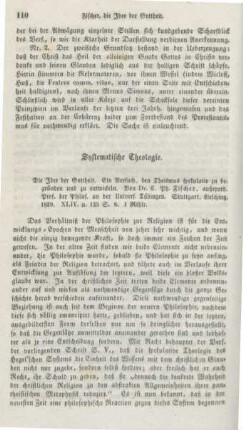 110-119 Systematische Theologie