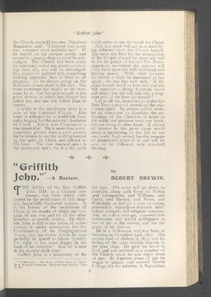 "Griffith John"