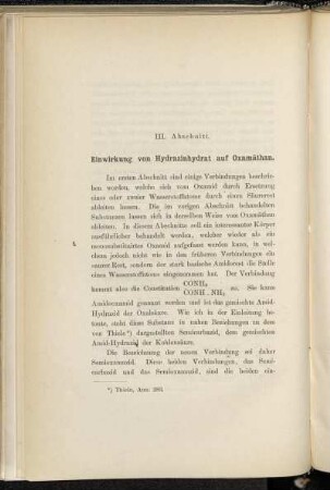Einwirkung von Hydrazinhydrat auf Oxamäthan