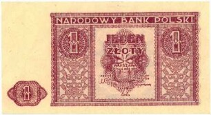 Geldschein, 1 Złoty, 15.5.1946