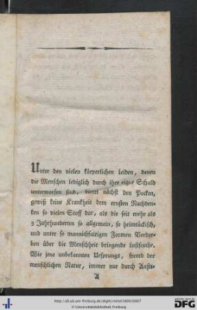 Über die Mittel die venerische Ansteckung unmöglich zu machen.