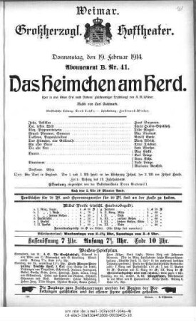 Das Heimchen am Herd