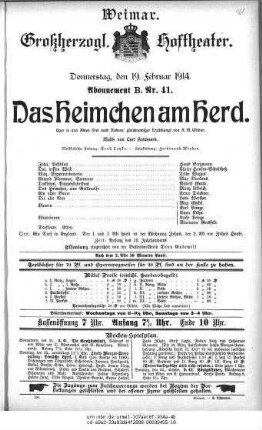 Das Heimchen am Herd