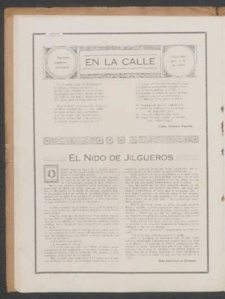 En la calle : Escena contemporánea