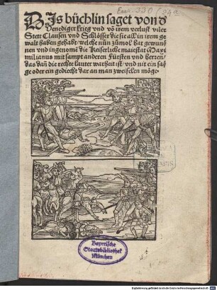 Dis Büchlin saget von der Venediger krieg