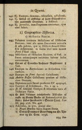 43-54, 2) Geographico-Historica.