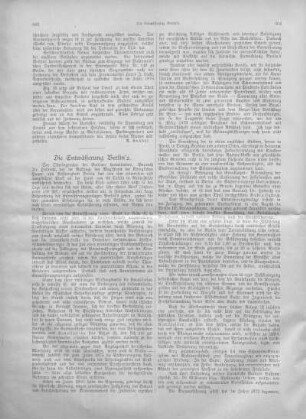 Die Entwässerung Berlin's.
