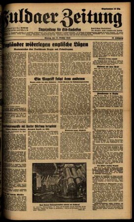 Ausgabe vom Montag, den 14. Oktober 1940.