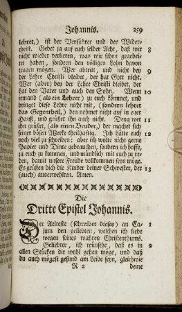 Die Dritte Epistel Johannis.