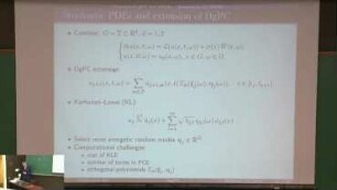 Long time propagation of stochasticity by dynamical PCEs