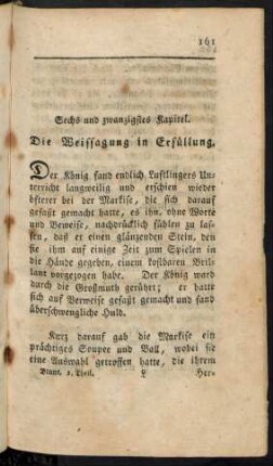 Sechs und zwanzigstes Kapitel. Die Weissagung in Erfüllung.