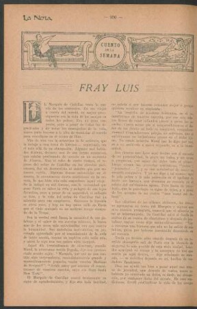 Cuento de la semana : Fray Luis