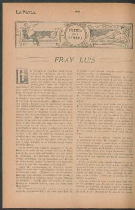 Cuento de la semana : Fray Luis