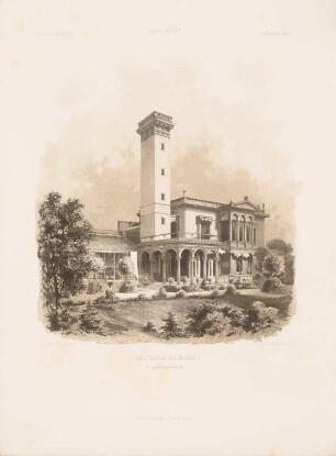 Villa Ravené, Berlin: Perspektivische Ansicht (aus: Architektonisches Skizzenbuch, H. 83/1, 1867)