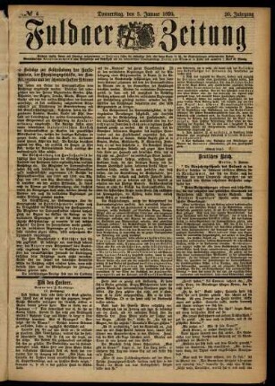Ausgabe vom Donnerstag, den 05. Januar 1893.