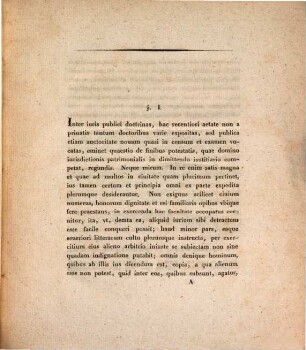 Examen quaestionis utrum administrator iurisdictionis patrimonialis munere suo sine caussae cognitione recte privetur iis quae super ea re in comitiis Saxonicis a. 1805 disputata sunt adcommodatum