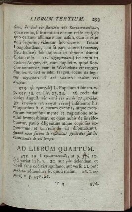 Ad Librum Quartum.