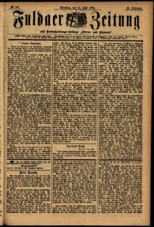 Ausgabe vom Dienstag, den 21. Juli 1896.