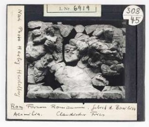 Rom: Forum Romanum, Basilica Aemilia, Claudischer Fries