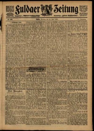 Ausgabe vom Montag, den 22. Juni 1903.