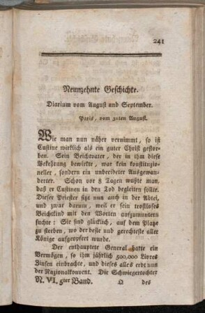 Neunzehnte Geschichte - Zwanzigste Geschichte