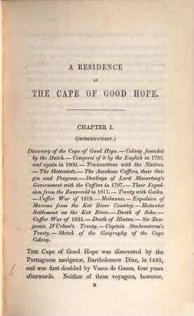 Journal of a residence at the Cape of Good Hope