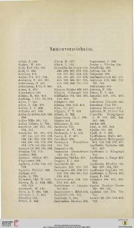 Namenverzeichniss