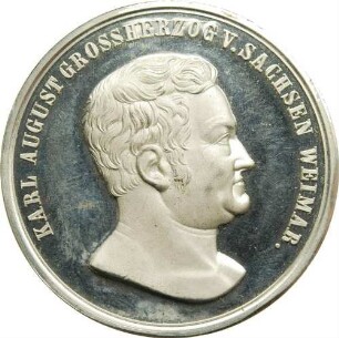Großherzog Carl August - Einweihung des Goethe-Schiller-Denkmals in Weimar