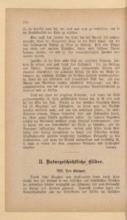 II. Naturgeschichtliche Bilder