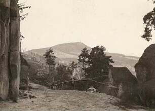 Zittauer Gebirge. Hochwald (tschech. Hvozd, 749 m) vom Korseltwege aus, nach Südwest