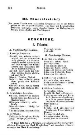 III. Mineralreich.