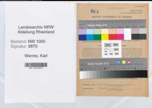 Entnazifizierung Karl Werres, geb. 07.06.1901 (Wirtschaftspruefer)