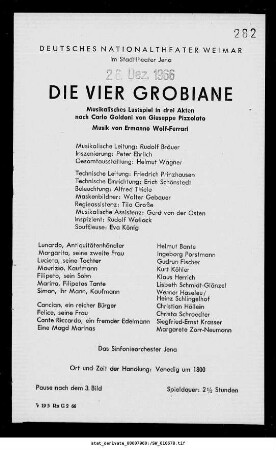Die vier Grobiane