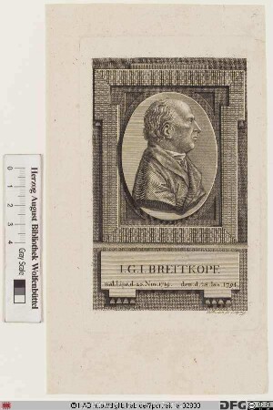 Bildnis Johann Gottlob Immanuel Breitkopf