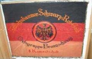 Fahne Reichsbanner "Schwarz-Rot-Gold", Ortsgruppe Braunschweig, 8. Kameradschaft