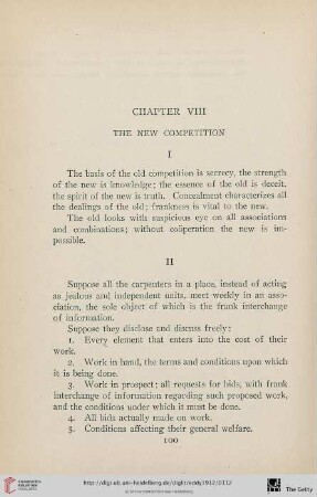 Chapter VIII: The new competition