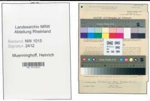 Entnazifizierung Heinrich Muenninghoff , geb. 13.09.1910 (Schwimmeister)