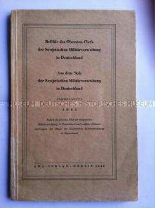 Befehle des Obersten Chefs der Sowjetischen Militärverwaltung in Deutschland