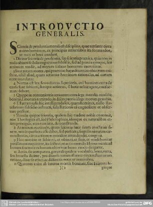 Introductio Generalis