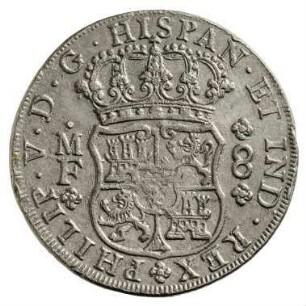 Münze, Peso, 1733