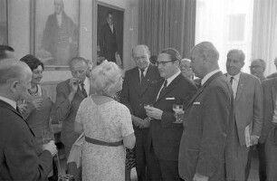 Treffen der "Arbeitsgemeinschaft Badener Vereine" zum Badenertag 1967 in Karlsruhe.