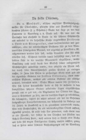Die strikte Observanz.