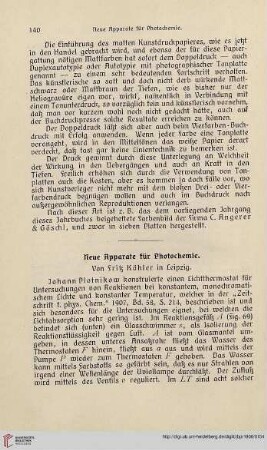 22: Neue Apparate für Photochemie
