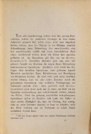 Ueber Resection grosser Venenstämme bei Exstirpation maligner Neubildungen ...