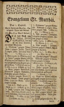 Evangelium St. Matthäi.