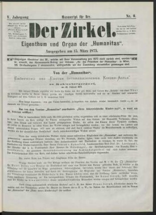 Nr. 6. Ausgegeben am 15. März 1875.