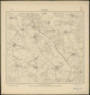 Meßtischblatt 3603 : Maizières, 1914 : Maizières. - Aufn. 1881, hrsg. 1883, Aufldr. 1914. - 1:25000. - [Berlin]: Reichsamt für Landesaufnahme, 1914. - 1 Kt.